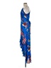 Parker Print Blue Cocktail Dress Size 6 - photo 5