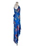 Parker Print Blue Cocktail Dress Size 6 - photo 4