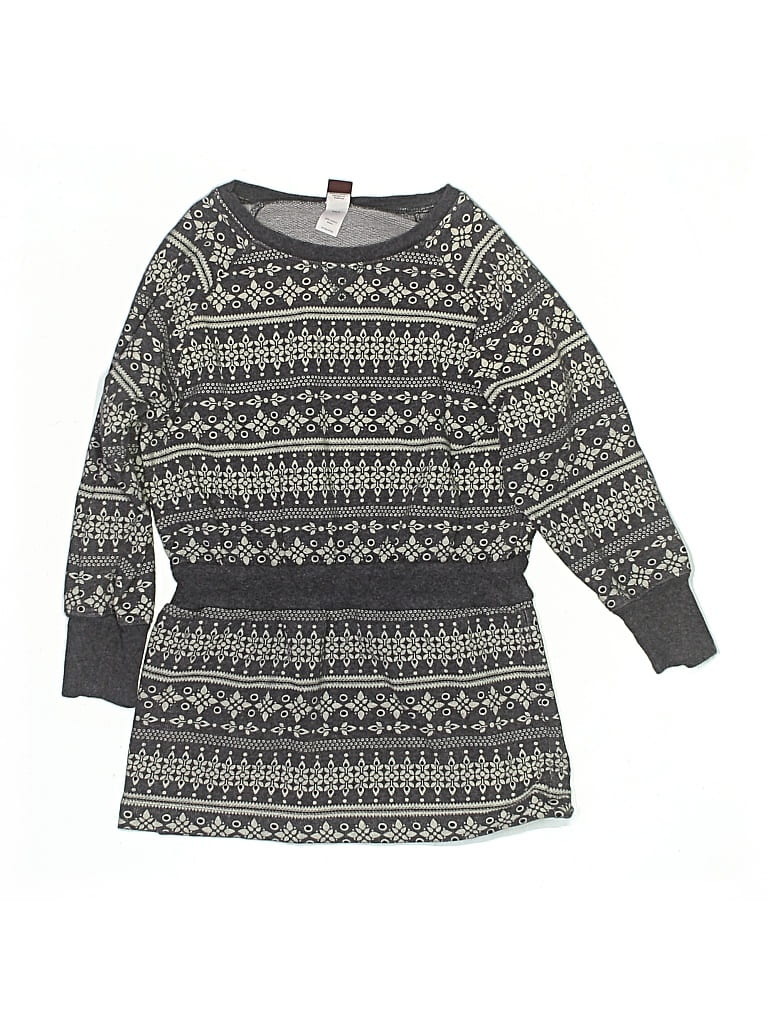 Pre-owned Tea Kids' Dress In Gray
