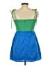 Olivaceous 100% Polyester Color Block Blue Casual Dress Size L - photo 2