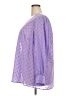 Torrid 100% Polyester Purple 3/4 Sleeve Blouse Size 3X Plus (3) - photo 5