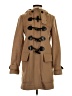 Burberry Brit 100% Wool Tan Wool Coat Size 4 - photo 1