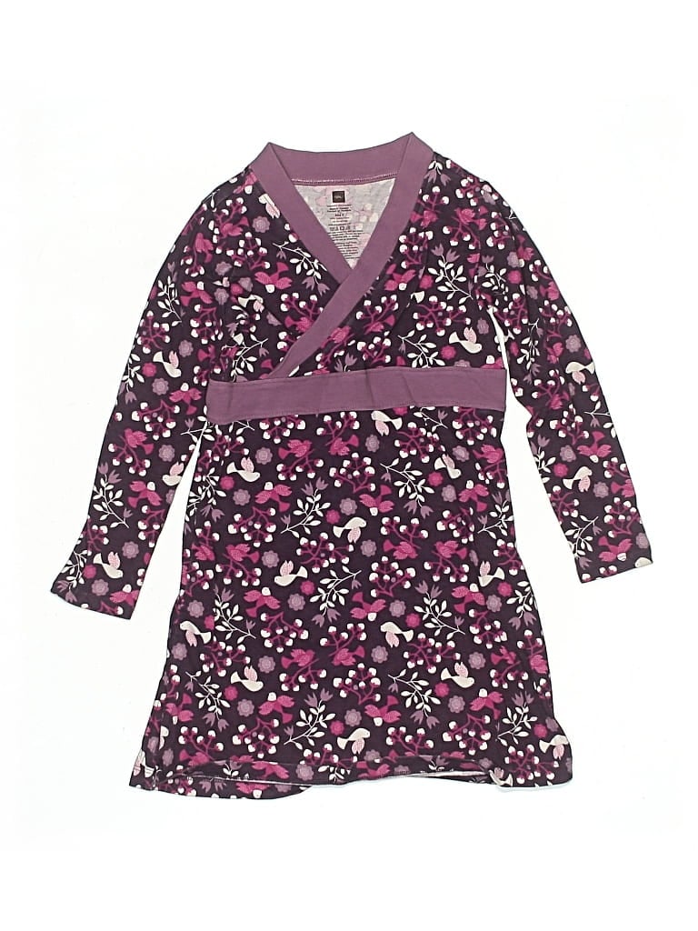 Pre-owned Tea Kids' Dress In Purple
