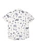Joules Print White Short Sleeve Button-Down Shirt Size 6 (estimated) - photo 2