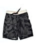 Old Navy 100% Polyester Tropical Gray Board Shorts Size 6 - 7 - photo 1