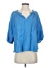 J.Jill 100% Linen Blue 3/4 Sleeve Blouse Size S - photo 1