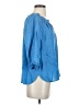 J.Jill 100% Linen Blue 3/4 Sleeve Blouse Size S - photo 4