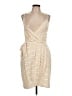 Andree by UNIT Stripes Tan Cocktail Dress Size L - photo 1