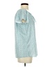 Simplee 100% Polyester Teal Short Sleeve Blouse Size S - photo 4