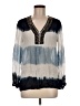 MICHAEL Michael Kors 100% Viscose Blue Long Sleeve Blouse Size 6 - photo 1