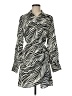 Sam Edelman 100% Polyester Animal Print Ivory Casual Dress Size 6 - photo 1