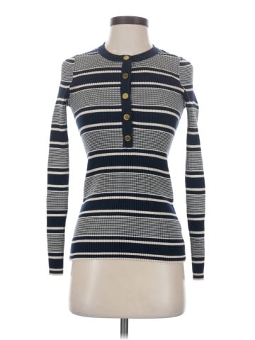 Tory Burch Long Sleeve Henley (view 1)