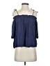 Miami 100% Rayon Blue 3/4 Sleeve Blouse Size S - photo 1