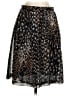 Trina Turk 100% Silk Animal Print Brown Silk Skirt Size 0 - photo 1