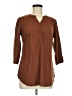 Assorted Brands Brown 3/4 Sleeve Blouse Size M - photo 1