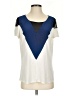 AIKO Color Block Blue Short Sleeve Top Size XS - photo 1