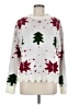 Unbranded 100% Acrylic Stars White Pullover Sweater Size M - photo 1