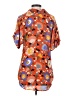 CAbi 100% Polyester Orange Short Sleeve Blouse Size S - photo 2