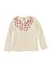 Tea 100% Cotton Hearts Ivory Long Sleeve Top Size 6 - photo 1