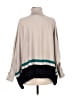 Talbots Color Block Gray Poncho Size M - photo 2