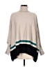 Talbots Color Block Gray Poncho Size M - photo 1