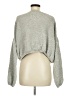 Altar'd State 100% Polyester Metallic Silver Pullover Sweater Size M - photo 2