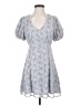 Lush 100% Polyester Paisley Blue Casual Dress Size S - photo 1