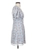 Lush 100% Polyester Paisley Blue Casual Dress Size S - photo 4