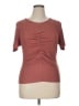 NATION LTD Brown Short Sleeve Top Size XL - photo 1