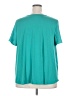 Lane Bryant 100% Polyester Teal Short Sleeve Blouse Size 18 - 20 Plus - photo 2
