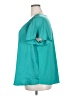 Lane Bryant 100% Polyester Teal Short Sleeve Blouse Size 18 - 20 Plus - photo 5