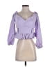 Express Purple 3/4 Sleeve Blouse Size M - photo 1
