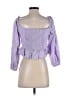 Express Purple 3/4 Sleeve Blouse Size M - photo 2