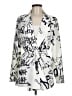 OVI 100% Polyester Print White Blazer Size M - photo 1