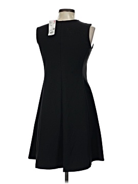 pleated dress woman Pleated Square Neck Dress Black / M