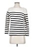 Ann Taylor LOFT 100% Cotton Stripes White Pullover Sweater Size S - photo 1