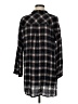 She + Sky Plaid Black 3/4 Sleeve Button-Down Shirt Size M - photo 2