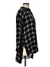 She + Sky Plaid Black 3/4 Sleeve Button-Down Shirt Size M - photo 4