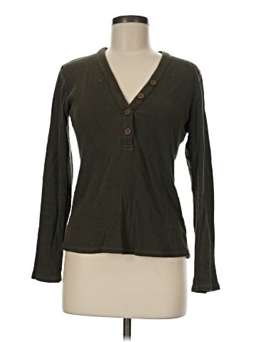 James Perse Long Sleeve Henley (view 1)
