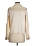 Le Lis 100% Polyester Metallic Ivory Long Sleeve Blouse Size S - photo 2