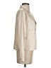 Le Lis 100% Polyester Metallic Ivory Long Sleeve Blouse Size S - photo 4