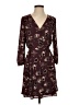 DR2 100% Polyester Print Burgundy Casual Dress Size XS - photo 1