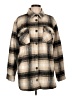 Thread & Supply 100% Polyester Plaid Tan Coat Size L - photo 1