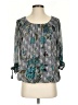 Sara Michelle Gray 3/4 Sleeve Blouse Size S - photo 1