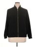 Susan Graver Solid Black Track Jacket Size 1X - photo 1