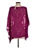 Chico's 100% Polyester Burgundy Poncho Size S - photo 2