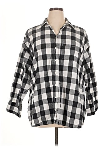 Maeve by Anthropologie 3/4 Sleeve Button-Down Shirt (view 1)