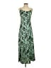 WAYF 100% Polyester Animal Print Green Casual Dress Size S - photo 1
