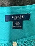 Chaps 100% Cotton Teal 3/4 Sleeve Blouse Size XL - photo 7