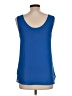 Staccato 100% Polyester Blue Sleeveless Blouse Size L - photo 2